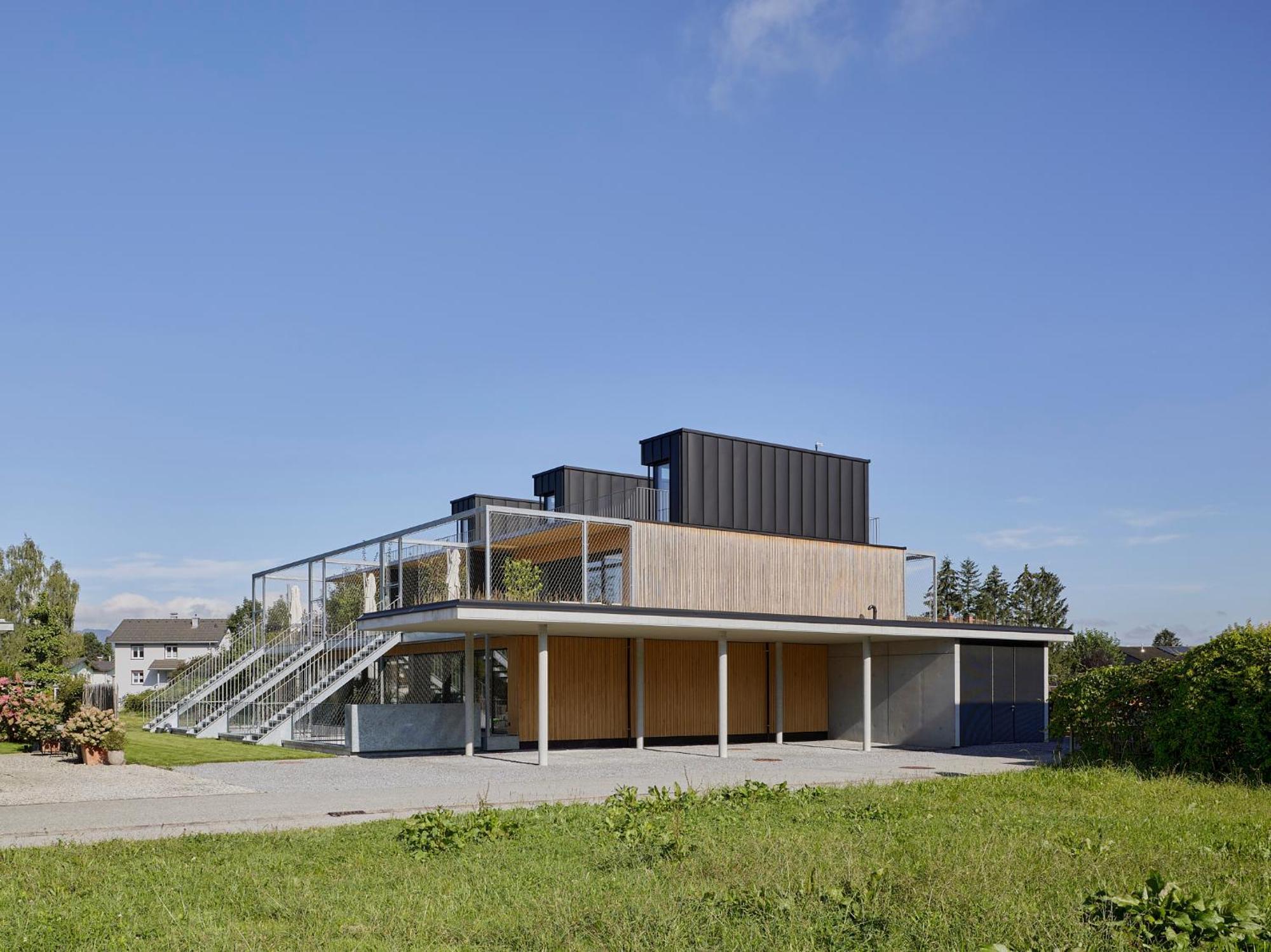 Architektenhaus Rhaa Mit Terrassen Altach Екстериор снимка
